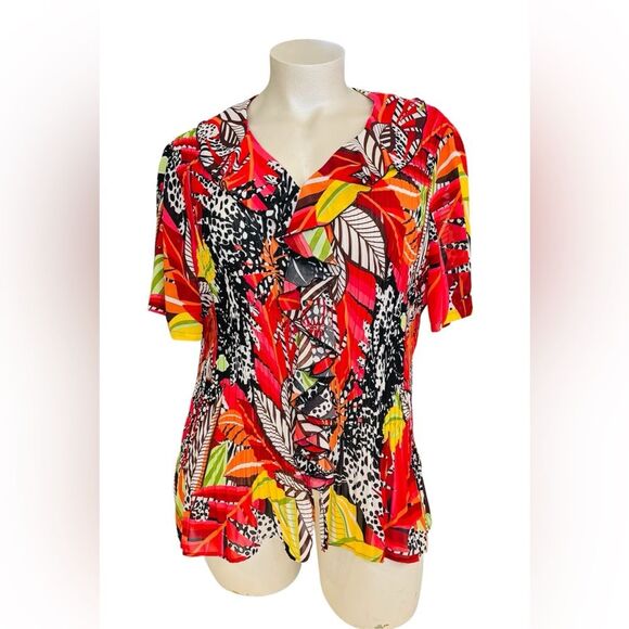 Maggie Barnes Floral Blouse EUC - Picture 1 of 11